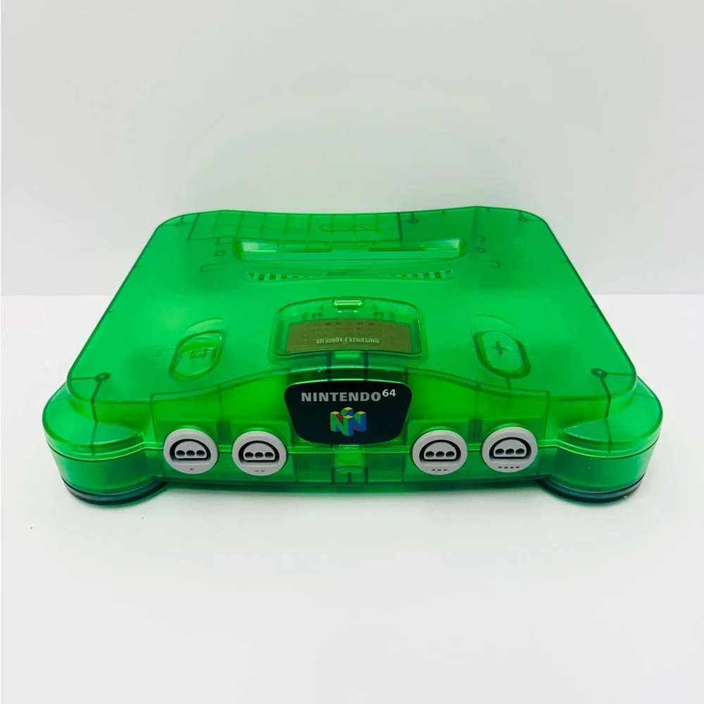 Nintendo 64 (N64) Bundle W/ Controller, ExPack, & Three Games - Jungle Green